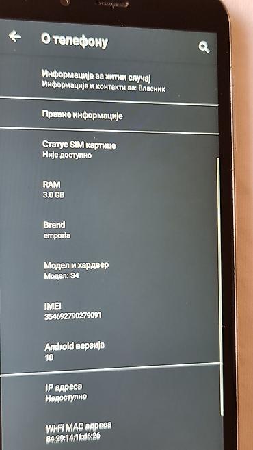 Ostali mobilni telefoni: Emporia S4 pametni telefon Ključne karakteristike: - Ekran osetljiv — 4