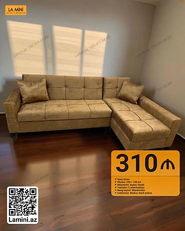 Ev və bağ: Künc divan - Ölçülər: 240 × 150 sm - Mexanizm: Açılan, bazalı - — 1