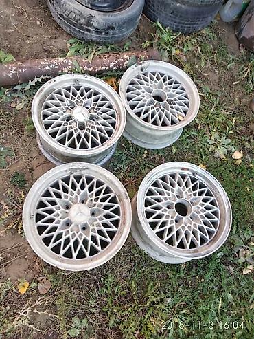 Диски: Литые Диски R 15 Mercedes-Benz, Комплект, отверстий - 5, Б/у — 2