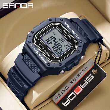 смарт часы телефон: Часы Sanda 2156 (аналог Casio w218h) Функции: будильник, секундомер