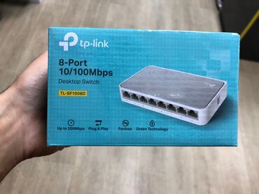 tp link router qiymeti: Switch "TP- Link 8port 10/100mb Salam Tp-Link TL-SF1008D Məhsula 6