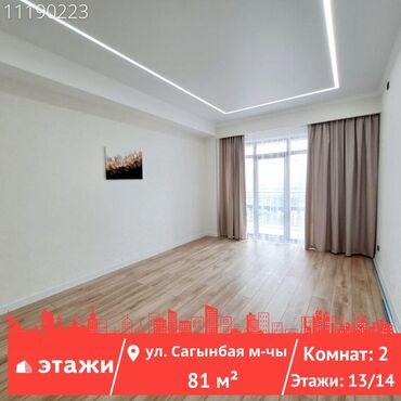 продаю дом медерова: 2 комнаты, 81 м², Элитка, 13 этаж