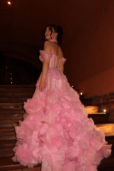 Вечерние платья: Вечернее платье, Пышное, Длинная модель, Фатин, Без рукавов, Шлейф, XS, S, M — 9