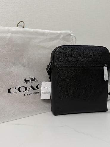 Сумкалар: Сумка через плечо COACH Houston Flight Bag - Материал: натуральная — 1