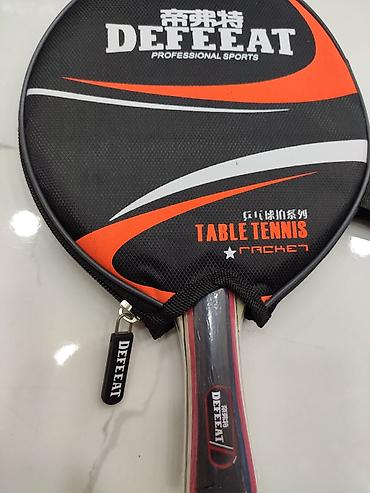 Raketkalar: Masaüstü tenis roketkasi "Defeeat". 2 ədəd roketka və 3 ədəd tenis — 7
