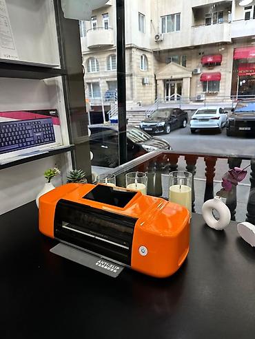 stikerler: Portativ hidrogen vinil/ploter kəsici – sensor ekranlı, narıncı korpus — 5