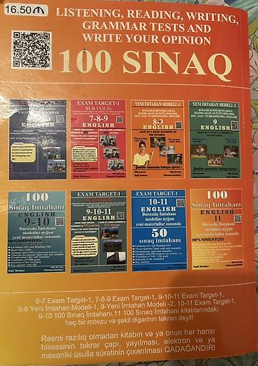 Testlər: Ingilis dili listening, reading, 100 sınaq toplusu son nəşrdir, içi — 2