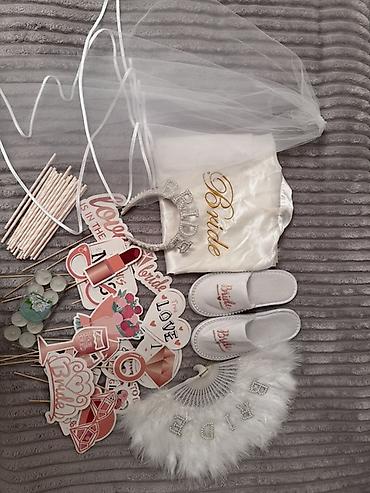 Toy aksesuarları: Gəlin temalı bachelorette/bridal shower dəsti Aksesuar və dekor — 9