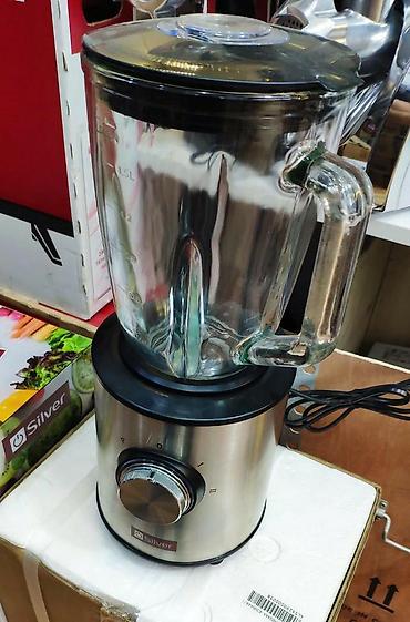 blender kokteyl: Blender kokteyl silver turk istehsali 750 watt 1.5 litr şüşə qabli — 5