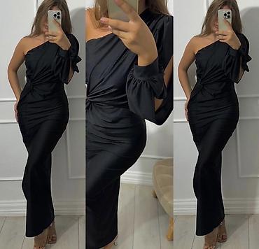 Haljine: ✅Elegantna jednoramena midi/duga haljina sa čvor-naborima ✅2700 din S — 7