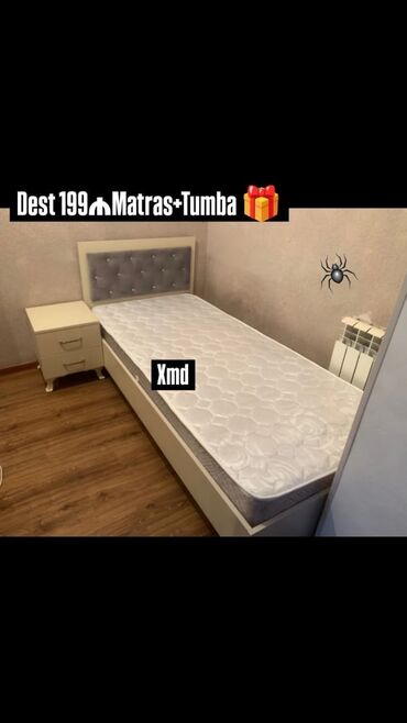 диван для кухни: Yeni, Təknəfərlik çarpayı, Matras ilə