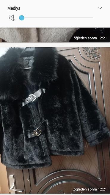 Kürklər: Kürk, Bershka, XL, rəng - Qara — 1