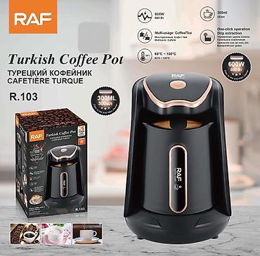 turka: №: 12155 Məhsulun adı: Qəhvəbişirən RAF R.103, 600 Vt, qara Brend: RAF — 1