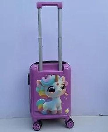 Rančevi, torbe i koferi: Dečji kofer na točkiće – jednorog motiv - Tvrdi kofer kabinske — 12