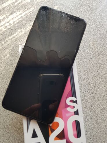 обменять самсунг на айфон: Samsung Galaxy A20s, Колдонулган, 32 ГБ, түсү - Кара, 2 SIM