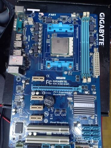 процессоры amd ryzen threadripper: Материнская плата, Б/у, Gigabyte, FM1, Для ПК