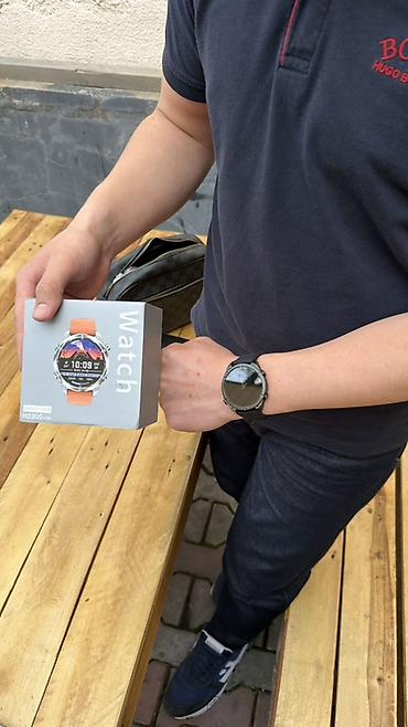 Другие смарт-часы: Смарт‑часы HD300, 47 мм - Дисплей: AMOLED, яркий и контрастный - — 10