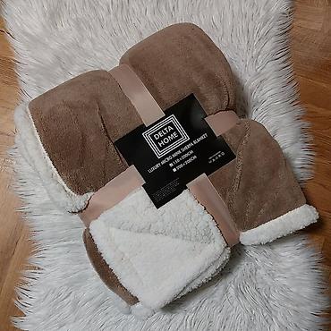Ćebad i pokrivači: DELTA HOME Luxury Micro Mink-Sherpa ćebe Dimenzija 200x200 - Tip — 20