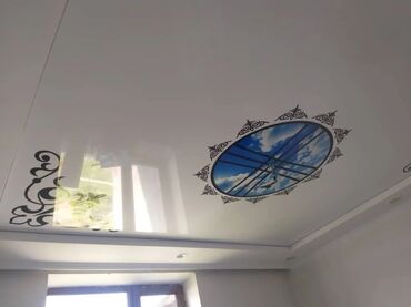 Натяжной потолок: Натяжной потолок Матовое, 3D потолки, Глянцевое Бесплатная консультация, Бесплатный замер, Гарантия — 8
