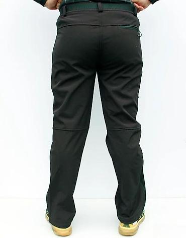 Trenerke: Muške planinarske/trekking pantalone – crne - Softshell materijal — 7