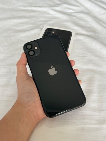 aplle 11: IPhone 11, 128 GB, Qara, Zəmanət, Face ID