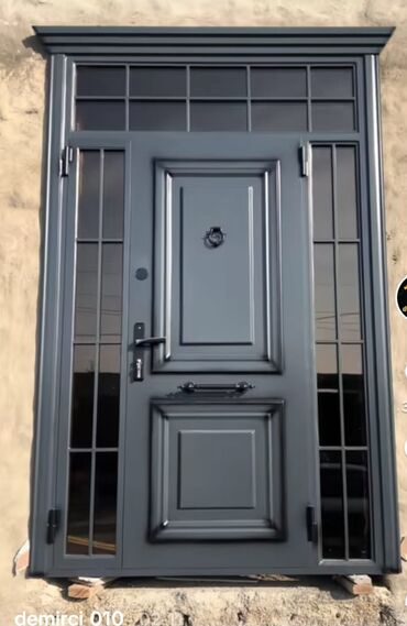 Giriş qapıları: Məhsul: Dəmir giriş qapıları (klassik dizayn) - Material: qalın — 5