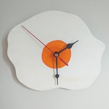 satevi: Wall clock, color - White, Used