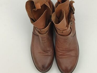 spódnice z eko skóry zara: Ankle boots for women, 43, condition - Good