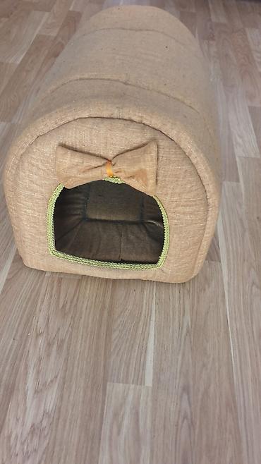 ev itləri ucuz: Ev heyvanları üçün yumşaq qapalı yataq/evi - Material: yumşaq parça — 1