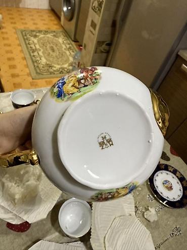 Çay dəstləri və servizlər: Çay dəsti, rəng - Göy, Farfor, 6 nəfərlik — 11