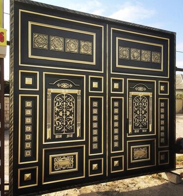 Həyət darvazaları: Yeni Dəmir Həyət darvazası, 450 m, Mexaniki, Qapı ilə, rəng - Qara, Kredit yoxdur, Ödənişli quraşdırma, Ödənişli çatdırılma, Rayonlara çatdırılma — 9