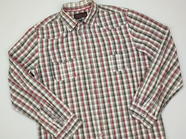 Shirts: Shirt 14 years, condition - Good, pattern - Cell, color - Grey