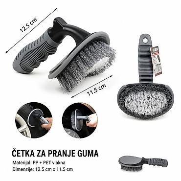 KMT Zakrivljena četka za gume 2000707 Praktičan dodatak za održavanje