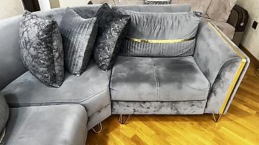 Divanlar: Künc divan, Açılmayan, Vеlur parça — 4