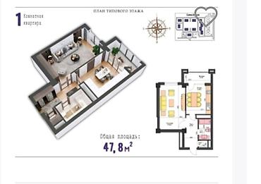 Продажа квартир: 1 комната, 48 м², Элитка, 16 этаж, Дизайнерский ремонт — 11