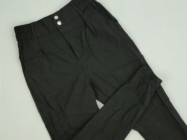 spodnie jogger damskie z łańcuszkiem: Material trousers for women, S (EU 36)