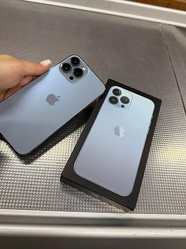 apple iphone 13: IPhone 13 Pro Max, 256 GB, Sierra Blue, Face ID — 6