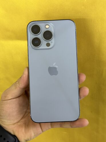 Apple iPhone: IPhone 13 Pro, Б/у, 256 ГБ, Голубой, Чехол, Коробка, 96 %