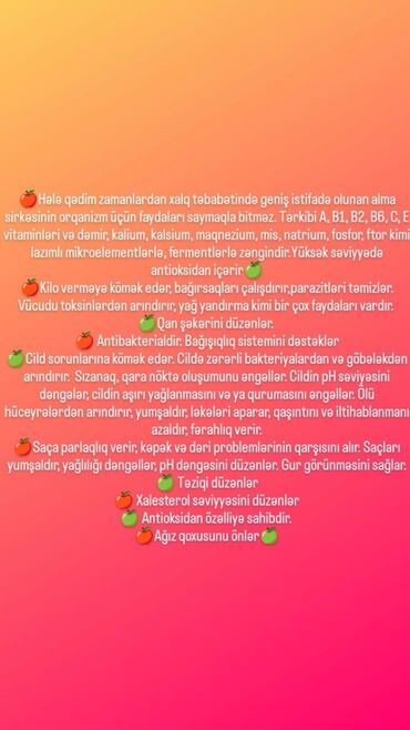 Souslar və ədviyyatlar: 🍎Hələ qədim zamanlardan xalq təbabətində geniş istifadə olunan alma — 7