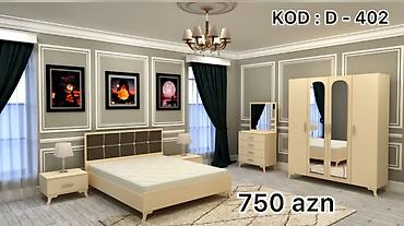 Yataq otağı dəstləri: İkinəfərlik çarpayı, Dolab, Komod, 2 tumba, Rusiya, Yeni — 11