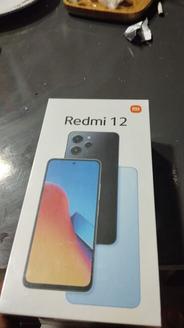 redmi 12 telefon: Xiaomi Redmi 12 5G, 256 GB, rəng - Göy, 
 Barmaq izi