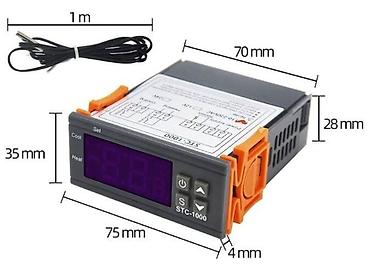 Системы охлаждения и нагревания: STC-1000 110-220V 10A LCD Ekranlı Temperatur Kontrol Modulu — 2