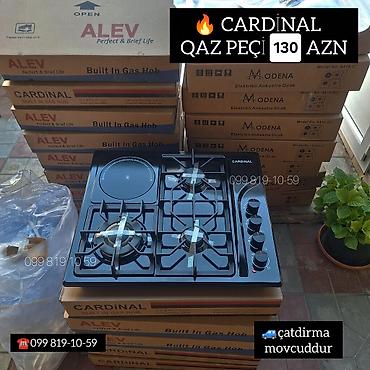 CARDINAL/AEV ankastrə qaz plitəsi - 3 qaz 1 elektirikli elektirik