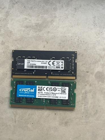 ram ddr4 16gb: Məhsul: 2 ədəd noutbuk RAM modulu (SODIMM) - Brendlər: Lexar və — 1