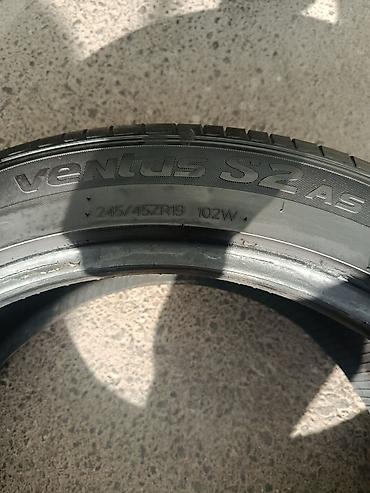 245: Пара летних шин Hankook Ventus S2 AS - Размер: 245/45 ZR19 - Индекс — 3