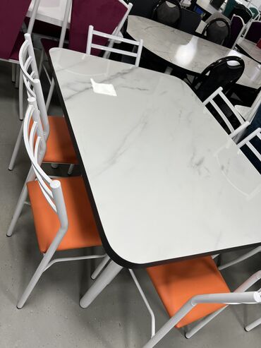 Столы и стулья для зала: Стол и стул для зала, Новый, В рассрочку, Бесплатная доставка, цвет - Красный — 8