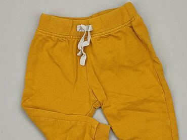 żółte legginsy dziecięce: Spodnie dresowe, 6-9 m, stan - Dobry