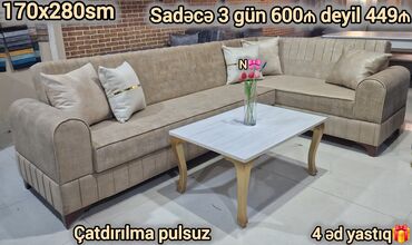 Yataq otağı dəstləri: Künc divan, Qonaq otağı üçün, Bazalı, Açılan, Kitab