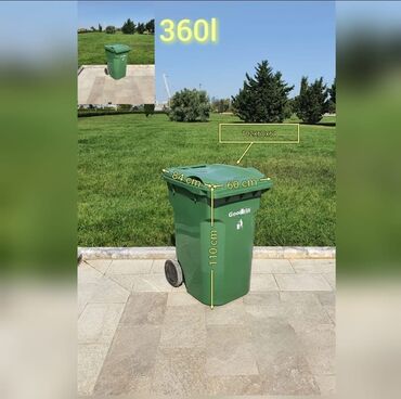 Tullantı qabları: Zibil qabi goodbin 1100 lt zibil qabi (tullanti qabi) 1100 lt Tekerli — 10