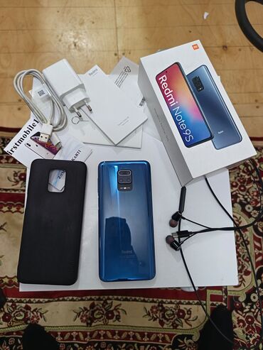 Avtoelektronika: Redmi Note 9S, 128 GB, rəng - Göy, Sənədlərlə